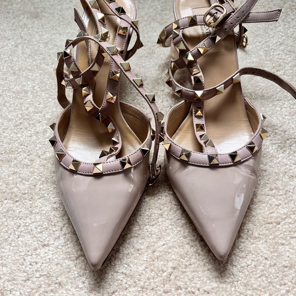 Valentino rockstud kitten heels